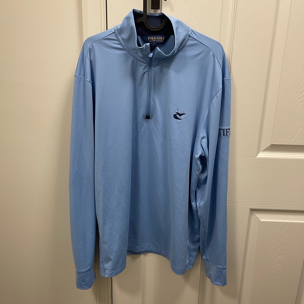 Ralph Lauren Polo Golf Sky Blue QuarterZip Pullover